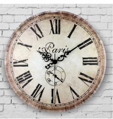 Large Vintage  Paris Wall Clock