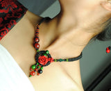 Red Choker Vintage Necklace