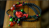 Red Choker Vintage Pendant Necklace