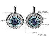 Silver Plated Crystal Drop Earrings