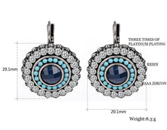 Silver Plated Crystal Drop Earrings