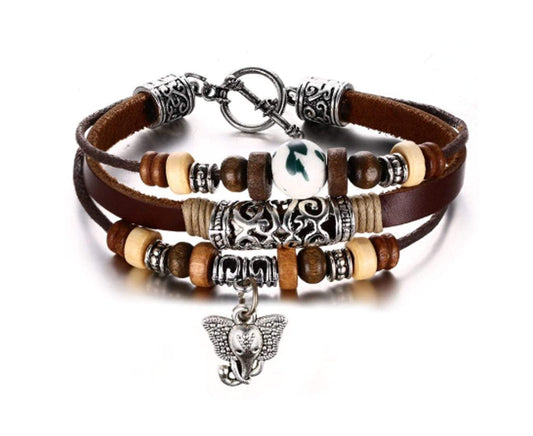 Vintage Genuine Leather Bracelet for Men and Women