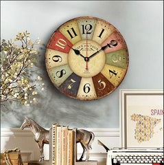 Vintage Antique Wooden Wall Clock