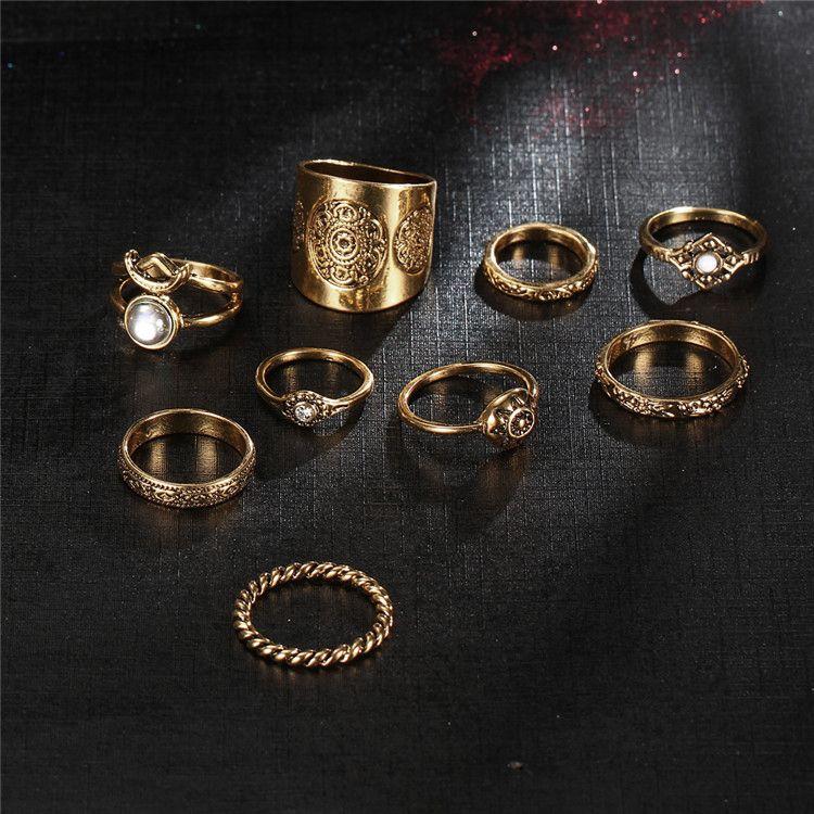 Vintage Ring Set gold