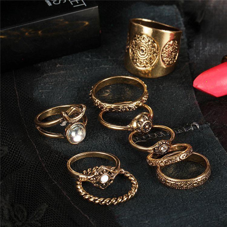 Vintage Ring Set gold