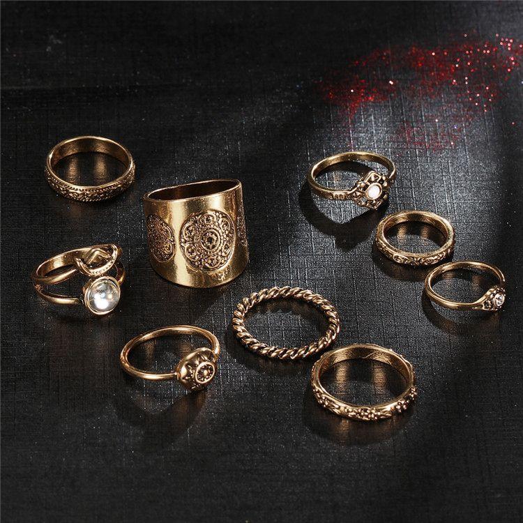 Vintage Ring Set gold
