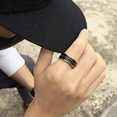 Black Rose  Gold Tungsten Carbide Wedding Ring for Men