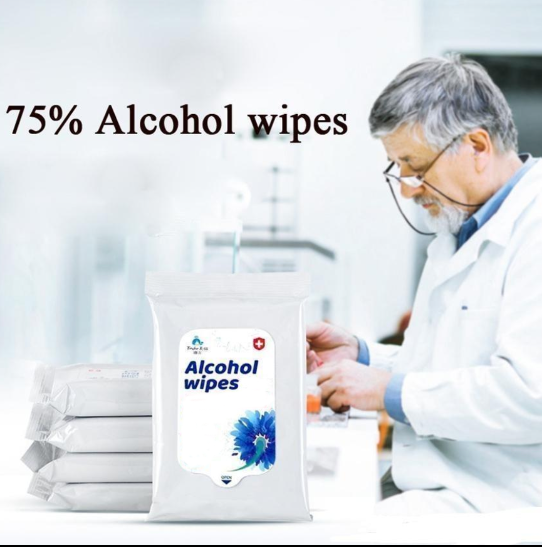 50 Pc  Alcohol Wipes Pack - 5 pack of 10 each